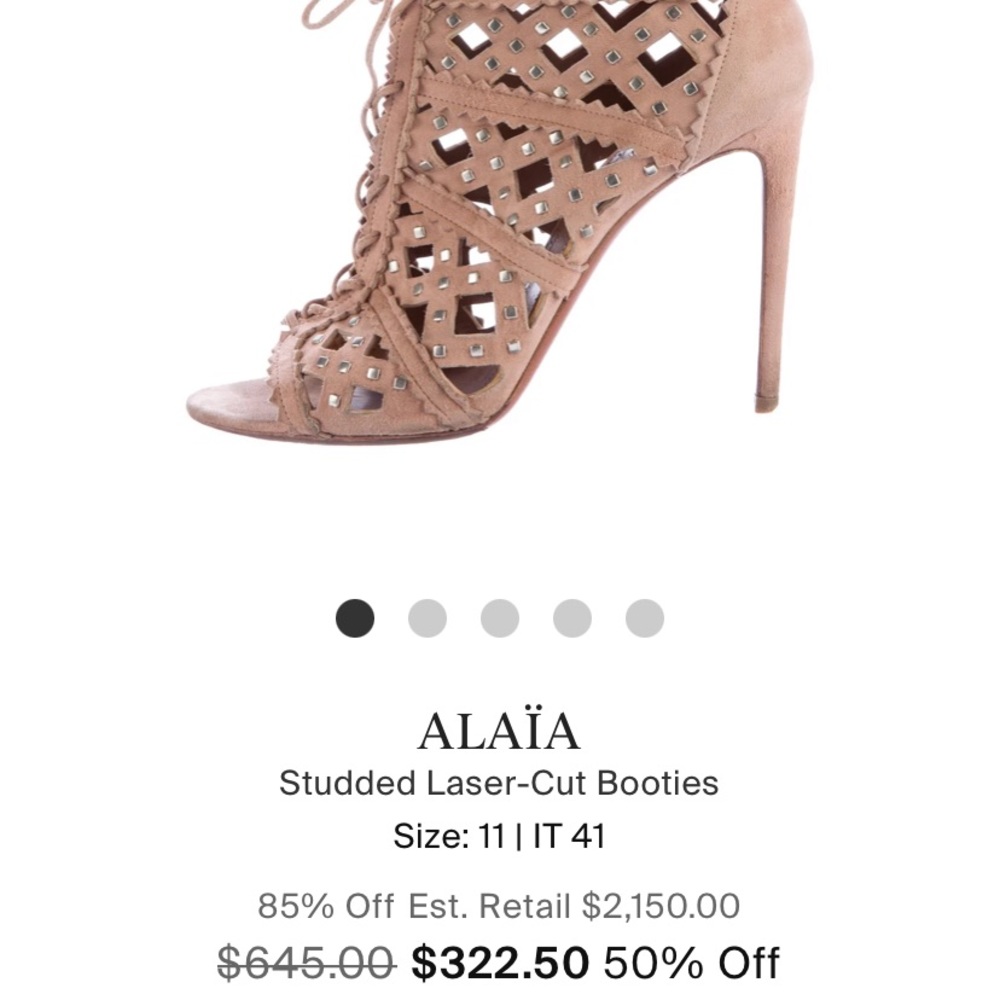 ❗️Rare Pour La Victoire Suede Perforated Heel